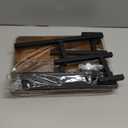 Cupcake Stand for 50 Cupcakes, 4 Tier Wooden Risers Display Stands Stepped Dessert Table Display Set with Metal Frame Tiered Tray Stand Serving Trays for Party Farmers Market Display (1 pack), Brown 