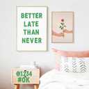 24 Sheets Large Letter Stickers 4 Inch Big Font 282 Pcs Glitter Alphabet Number Stickers Self Adhesive Stick on Letters for Poster Board Bulletin Board Mailbox Crafts Classroom Home Decor(Green)