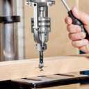 Woodworking Square Hole Drill Bits with Adapter, 1/4, 5/16, 3/8, 2/5, 1/2, 9/16, 5/8 Wood Mortising Chisel Set Wood Square Hole Mortising Chisel Drill Bit for Mortising Machines