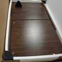 Evermagin 31.5" Walnut Cat Litter Box Enclosure Furniture, Large Hidden Litter Box Cabinet, Mid Century Modern Indoor Cat House Kitty End Table for Living Room, Entryway, Bedroom