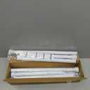 4 Pack White Tension Curtain Rod for Windows 28 to 48 inch, Adjustable Expandable Pressure Spring Curtain Rod No Drilling, 7/8" Curtain Rod for Bedroom Doorway Closet Door