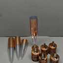 TemBe 47-  Disposable Plastic Champagne Flute, 5Oz Toasting glasses for decoration, Wedding, Birthdays, bridal shower party, Premium Quality and Reusable (Rose Gold) Copper-Plated Cocktail Coupe Glass 37