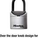 Master Lock Lock Box, Set Your Own Combination Portable Key Safe, 2-3/4 in. Wide, 5406D,Black, Grey