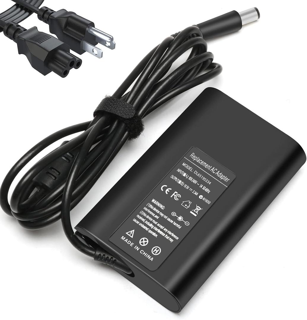 Ostrich 
65W LA65NS2-01 Laptop Charger AC Adapter for Dell Latitude 5400 5500 5480 5490 5580 5590 7400 7480 7490 7390 7290 7280 3440 E5400 E5420 E5450 E5470 E5480 E5570 E6420 E6430 E6540 E7470 E7480 LA65NM130