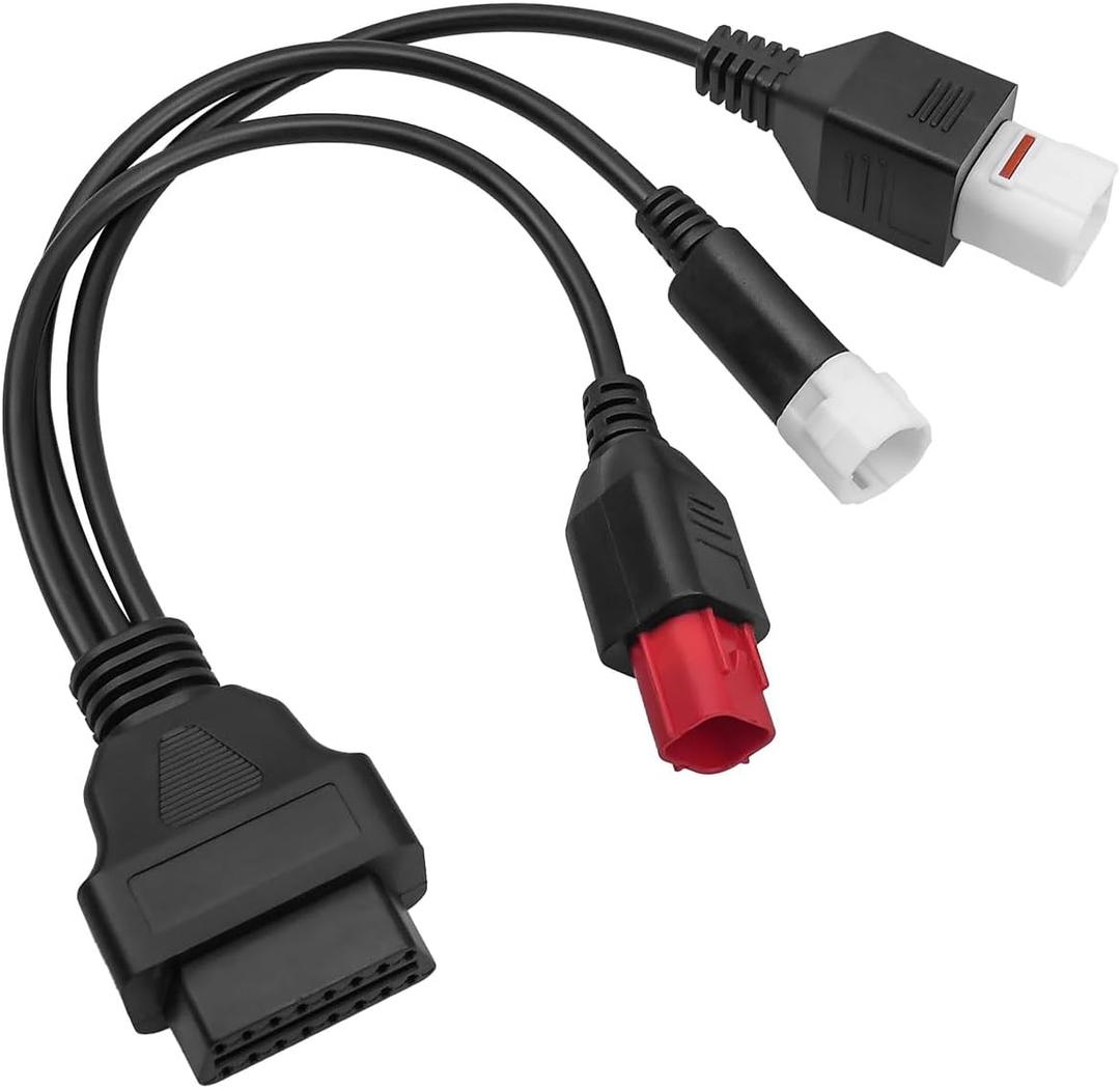 OBD2 Diagnostic Cable Fit for Yamaha Kline Euro5 Motorcycle 16 Pin to 3Pin 4Pin 6Pin OBD2 3 in 1 Diagnostic Adapter
