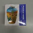 3D Puzzle Vase for Adults, House Warming Gift, Birthday Gifts for Flower Arrangements and Home Decor, 120 Curved Plastic Puzzle Pieces (Fruit and Slices 2)