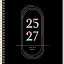 3 x 2025-2027 Monthly Planner, July 2025-June 2027, A4 (8.5" x 11"), 2 Year Monthly Planner, 24 month Calendar, Simple Calendar Planner Notebook Cardboard Cover, Suitable for Schools & Offices, Black