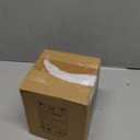 LTWQLing Plastic Mini Trash Can with Lid - 2 L Pop Up Wastebasket for Bathroom Vanity, Desktop, Tabletop or Coffee Table - Dispose of Cotton Rounds, Makeup Sponges, Tissues (Grey)