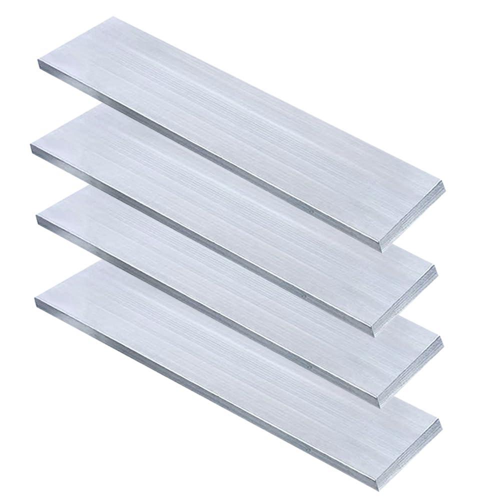 4 x 16" Length Square Aluminum Flat BAR,1/8" x 1"Aluminium Strip,6061 Aluminium General Purpose Plate,3mm x 25mm x 406mm T6511 Solid New Mill Stock(4 Pcs)