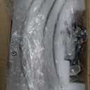 Semi Flush Mount Ceiling Light Fixture,Glass Drum Kitchen Lighting Fixtures Ceiling,18''Black Modern Light Fixture Chandelier,5Light Foyer Lighting Fixtures for Living Room Hallway Foyer Porch