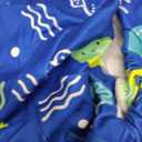 Large Dog Pajamas Pet Recovery Shirt Dog Pjs Cute Lightweight Stretchy Knit Pullover Large Dogs Pajamas Onesie for Small, Medium and Large Breeds (XXXX-Large (75-95lb), Blue Jellyfish)