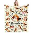 Beagle Gifts Blanket Soft Lightweight Dog Blankets Beagle Stuff Animal Throw Blankets Dogs Gifts for Adults Women Men Girls Boys 50"X40"
