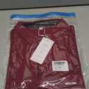 NIASHOT Mens Polo Shirt Short Sleeve Golf Sports Casual Tee (Large, 1-Red)