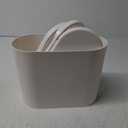 Yieach White 3.17 Gallon Slim Small Bathroom Trash Can with Lid,12L Plastic Thin Trashcans and Covered Wastebasket,Pet or Dog Proof Garbage Can for Bedroom,Rv,Dorm,Office and Lidded Bathroom Trashcan