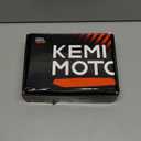 KEMIMOTO Universal Motorcycle License Plate Bracket with LED Light Fender Eliminator Kit CNC Aluminum Motorcycle Tail Tidy License Plate Holder Mount Black