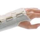 Rolyan D-Ring Left Wrist Brace, Size X-Large Fits Wrists Over 8.75", 7.75" Regular Length Support, Beige Brace with Straps and D-Ring Connectors to Secure and Stabilize Hands and Wrists
