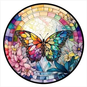 Sanjee Diamond Art Painting Kits Butterfly for Adults Beginner, 5D DIY Round Full Drill Gem Art Crafts for Home Wall Decor Gift, 12x12inch