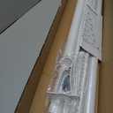 Long Tension Rod 41-166inch White Tension Curtain Rods no Drilling 1.26" Diameter Outdoor Curtain Rod for Patio,Windows,Shower,Doorway,Heavy Duty Spring Rods