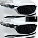 BOGAR TECH DESIGNS for Mazda 3 2019-2026 Front Chrome Delete Precut Vinyl Overlay Kit, Gloss Black Blackout Trim