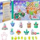 FURBY Minis Advent Calendar for Kids 6 Years and Up, 24 Days of Surprise Holiday Toys with 1-Inch Figures, Stickers & Fun Accessories