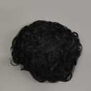 Messy Wavy Bun Hair Pieces for Women Short Curly Drawstring Ponytail Updo Hair Bun, 1PCS Large Thick Curly Black Hair Bun Clip on Ponytails for Women SyntheticTousled Updo Hair Buns Extension (1b#)