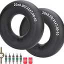 RUTU 2-Pack 20x8.00-10 21x7.00-10 Heavy Duty Replacement Inner Tube with TR13 Straight Valve Stem for 250-400cc Trail Off-Road Chinese ATV Quad