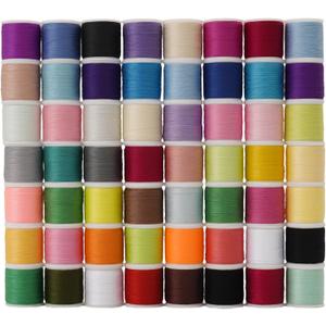 56 Spools Sewing Thread Kit for Hand Sewing and Machine Sewing Use, Colorful Polyester Thread Set 100 Yards Per Spool, 5600 Yards Total