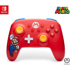 PowerA Wireless Gamepad for Nintendo Switch - Mario Joy, Nintendo Switch OLED & Lite, Bluetooth Controller with Motion Controls, Officially Licensed 