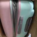 Rockland Melbourne Hardside 2 Piece Expandable Spinner Wheel Luggage Set, (20"/28"), Mint