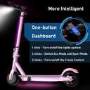 Hiboy S2 Lite Electric Scooter - 6.5" Solid Tires - Up to 10.6 Miles Long-Range & 13 MPH Portable Folding Commuting Kick-Start Boost Scooter for Teens