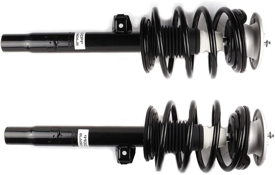 AUTOMUTO Front Pair Complete Struts Spring Assembly Shock Absorber Fit for 01-05 for BMW 320i, 2000 for BMW 323Ci, 99-00 for BMW 323i, 01-06 for BMW 325Ci, 01-05 for BMW 325i Replace for 171582 171581