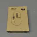 TECKNET Wireless Mouse, Bluetooth Mouse (BT5.3/5.0 & 2.4G) Rechargeable Ergonomic Optical Mouse with 6 Adjustable DPI, Side Scroll, Quiet Clicks, USB A Receiver, 7 Buttons, Wide Compatibility - Black