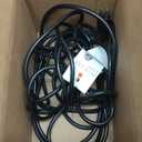 HUANCHAIN Indoor Outdoor Black Extension Cord 15 ft Waterproof, 16/3 Gauge Flexible Cold-Resistant Appliance Extension Cable Outside, 13A 1625W 16AWG SJTW, 3 Prong Electric Cord, ETL