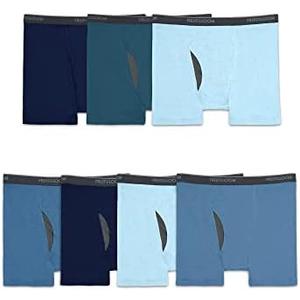 Only 4 Pack Fruit of the Loom Men's Coolzone Boxer Briefs, Moisture Wicking & Breathable, Assorted Color Multipacks 3XL