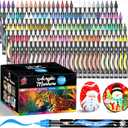 TBC The Best Crafts Acrylic Paint Markers, 108 Colors Water-Based Paint Pens for Art and Craft Projects, Multi-Surface Use on Fabric, Glass, Wood, Stone, Metal, Ceramic, Canvas, Rock