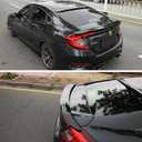 MUTUSAISI Gloss Black Rear Lip Spoiler Wing Compatible with Honda Civic SI/LX/EX/DX/Sport/Touring/Sedan 2016 2017 2018 2019 2020 2021 Accessories