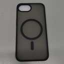 SUPFINE Magnetic for iPhone 17e Case/iPhone 16e Case (Compatible with MagSafe)(Military Grade Drop Protection) Slim Translucent Matte Shockproof with Anti-Fingerprint Phone Cover,Black