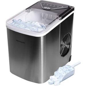 Frigidaire EFIC123-SS Counter Top Maker, Produces 26 pounds Ice per Day, Stainless Steel