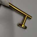 JQK Towel Bar Brushed Gold, 19 Inch 304 Stainless Steel Thicken 0.8mm Towel Rack Bathroom, Towel Holder Wall Mount, Useable Length 16 Inch TB110L16-BG