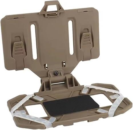 1Pcs Folding Outdoor Navigation Board Mobile Phone Holder Map Case Admin Panel for MOLLE Vest, Fit Phone Size 4.7-6.7in, Tan