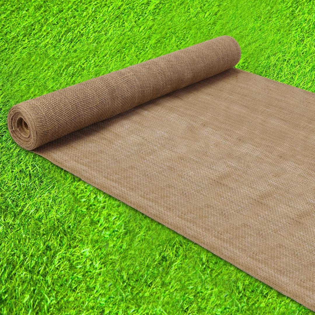 40" x30 Feet Garden Burlap Multipurpose Burlap Tree Wrap, Burlap Fabric Premium Weed Barrier,Erosion Control, Natural Burlap Rolls, Jute Fabric, Landscape Burlap for Outdoor Plant Gardening