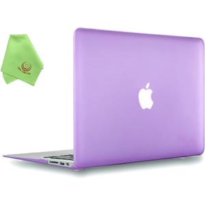 UESWILL Compatible with Smooth Matte Hard Shell Case Cover for MacBook Air 11 inch (Model A1370 / A1465), Purple
