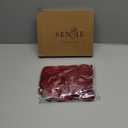 16Pcs Velvet Ribbon Bows for Christmas Tree, Vintage Rustic Small Craft Bows Ornaments for Garland Wreath Gift Wrapping Candy Bags Party DIY Decorations (Burgundy, 5" x 10", Width of 1")