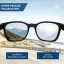 LenzReborn High-impact Polarized Lens Replacement for RayBan Wayfarer RB2132 55mm/52mm/58mm Sunglass