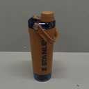 STANLEY Vitalize Shaker Bottle 20 oz | Leakproof Insulated Stainless Steel Shaker Cup | Base Storage and Twist On Fast Flow Lid | Protein Shakes and Pre Workout Powder | BPA-Free | Toast