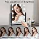 Vanity Mirror with Lights,Lighted Vanity Mirror with 12 Dimmable Bulbs for Dressing Room & Bedroom,3 Color Lighting,Modes Detachable 10x Magnification 360Ratation