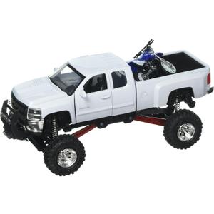 NewRay 1:32 Xtreme Off-Road - Chevrolet Silverado 2500HD (White) with Yamaha YZ 125 NewRay 1:32 Xtreme Off-Road - Chevrolet Silverado 2500HD (White) with Yamaha YZ 125