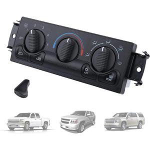 Manual Air Conditioning Climate Control Module Panel FIT 1999-2002 Chevrolet Silverado Tahoe Suburban FIT GMC Sierra Yukon 599-218 1-Pack