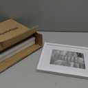 HappyHapi 8x10 Picture Frame, 4 Pack Photo Frame Display Pictures 5x7 with Mat or 8x10 Without Mat Multi Picture Frames Collage for Tabletop or Wall Display Gallery Frame (White)