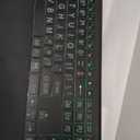 Large Print Backlit Wireless Keyboard  Ergonomic Keyboards with Wrist Rest, 7-Color Light up, Quiet Low Profile Keys, 2.4G Wireless Rechargeable Full Size Keypad for Computer Laptop Windows, Black